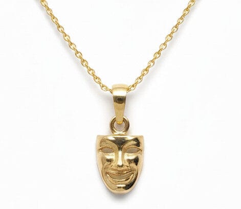 Złota zawieszka Maska GESELLE