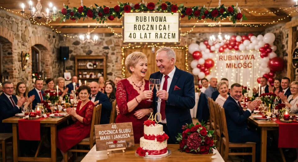 40 rocznica ślubu Rubinowa