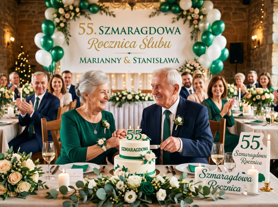55 rocznica ślubu Szmaragdowa