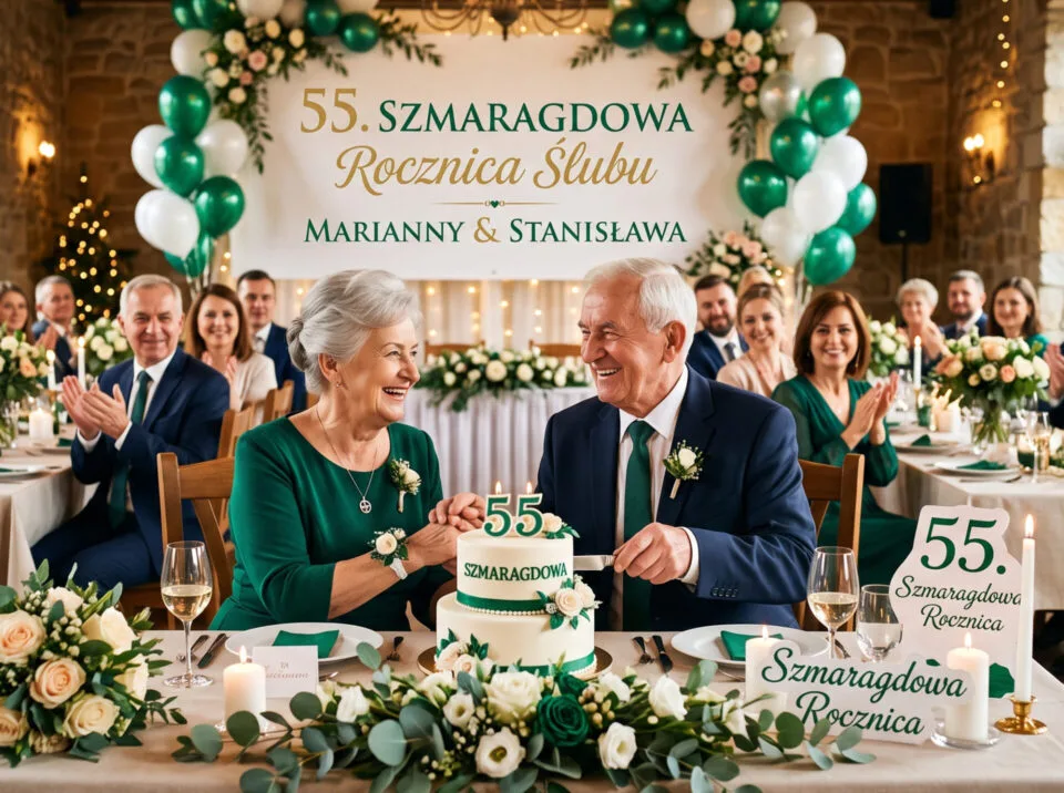 55 rocznica ślubu Szmaragdowa