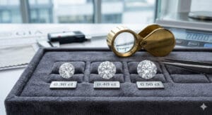Diament 0,30 - 0,50 ct – optymalny balans wielkości do ceny