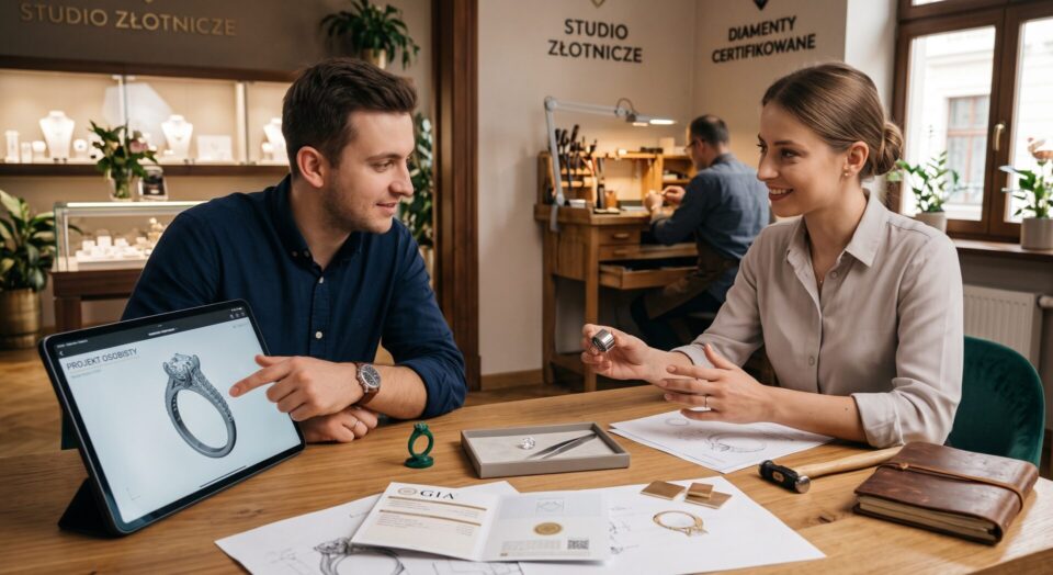 Twój projekt, Nasze wykonanie – dlaczego pierścionek zaręczynowy na zamówienie to najlepszy wybór?