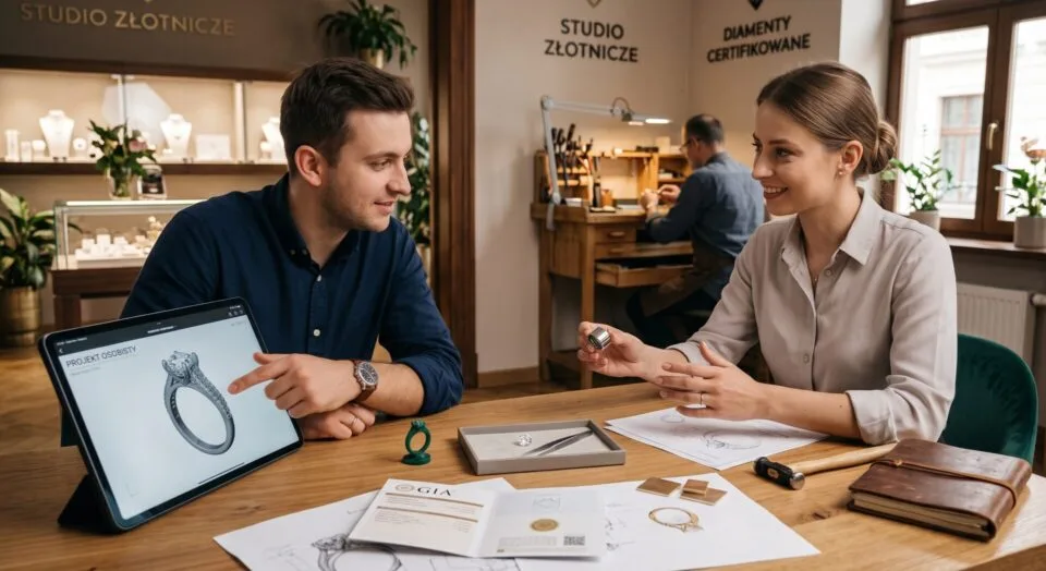 Twój projekt, Nasze wykonanie – dlaczego pierścionek zaręczynowy na zamówienie to najlepszy wybór?