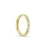 Pierścionek obrączka lekko półokrągła z diamentami RINGS 0.02ct oprawa Chanel