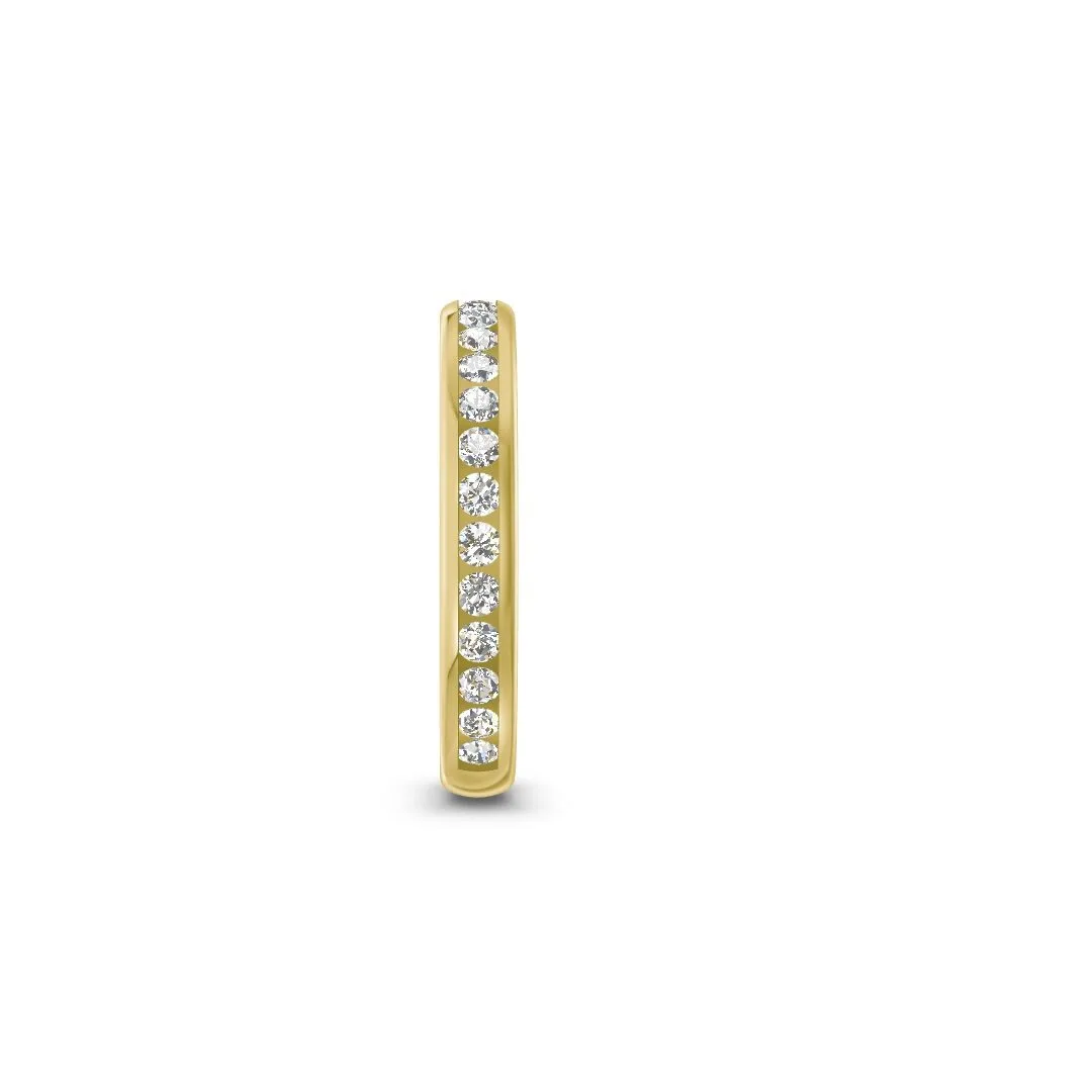 Pierścionek obrączka lekko półokrągła z diamentami RINGS 0.02ct oprawa Chanel (3)
