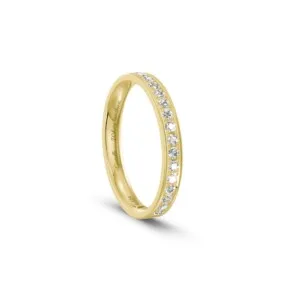 Pierścionek obrączka z diamentami RINGS 0.02ct oprawa Pave