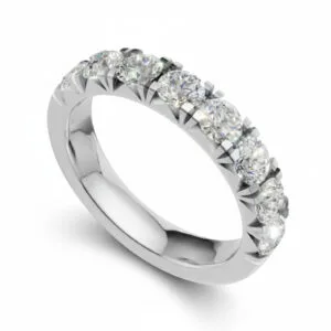 Pierścionek z diamentami RINGS oprawa rybi ogon z białego złota 1.36 ct