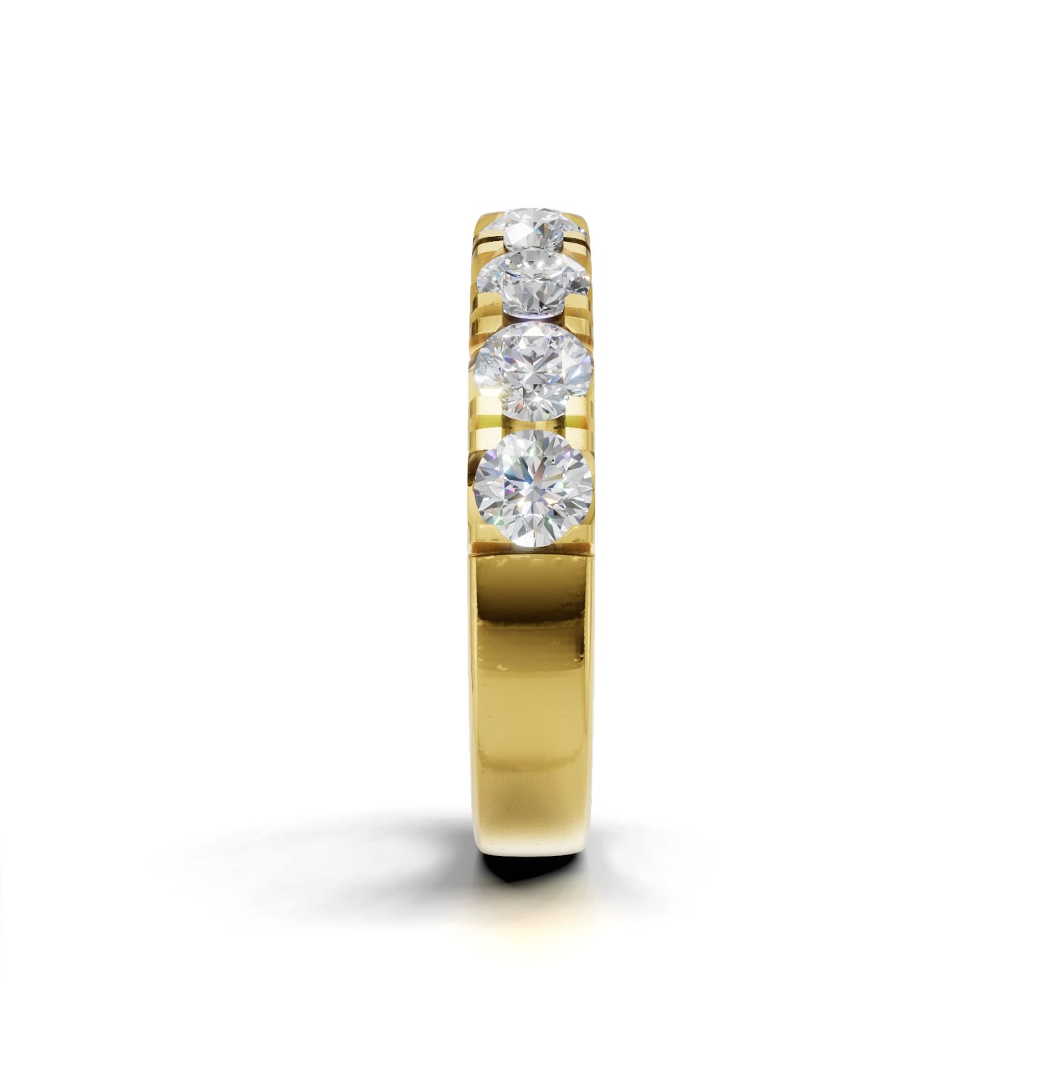 Pierścionek z diamentami RINGS oprawa rybi ogon z żółtego złota 1.36 ct (4)