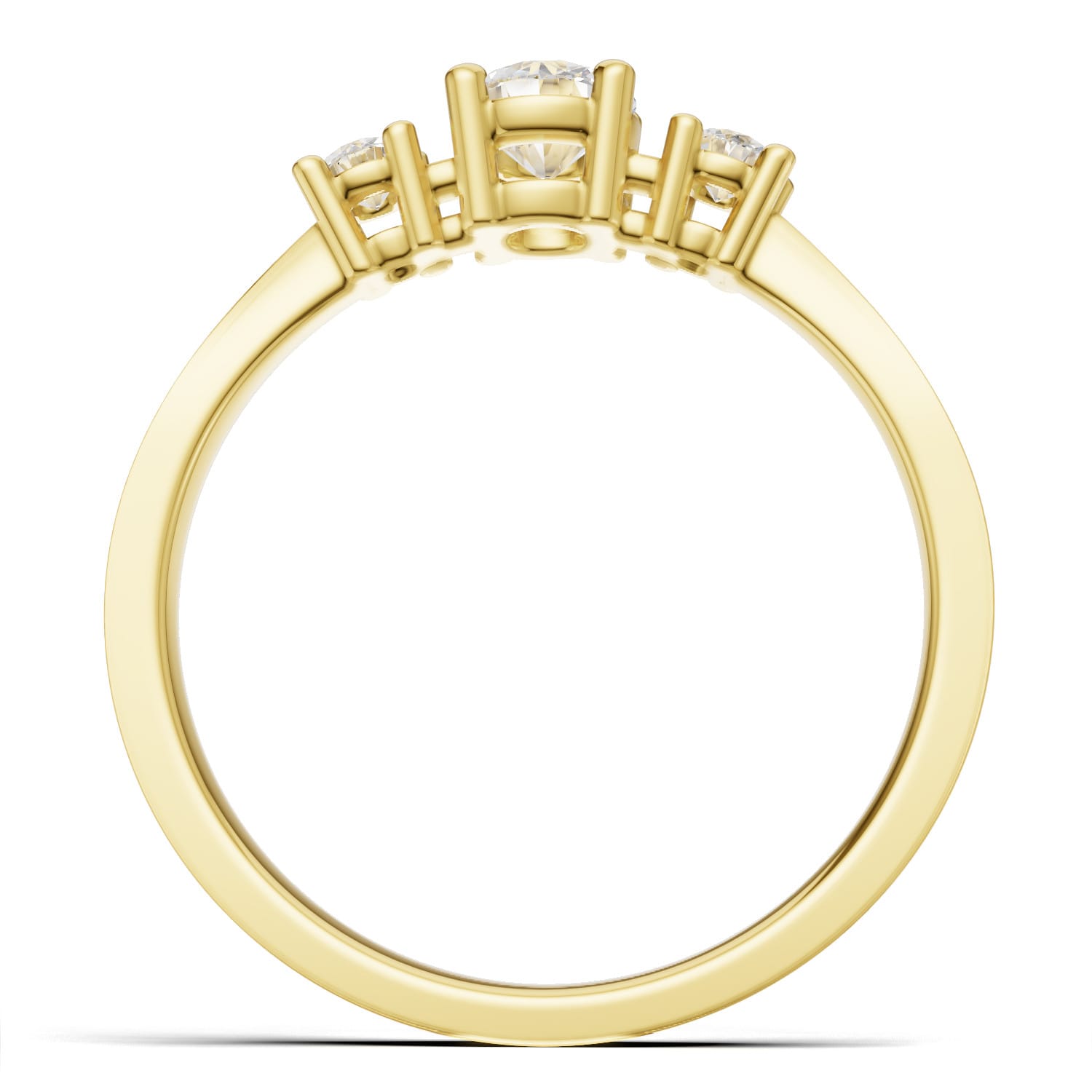 Pierścionek zaręczynowy Olivia z żółtego złota z diamentami 0.40 ct GESELLE (3)