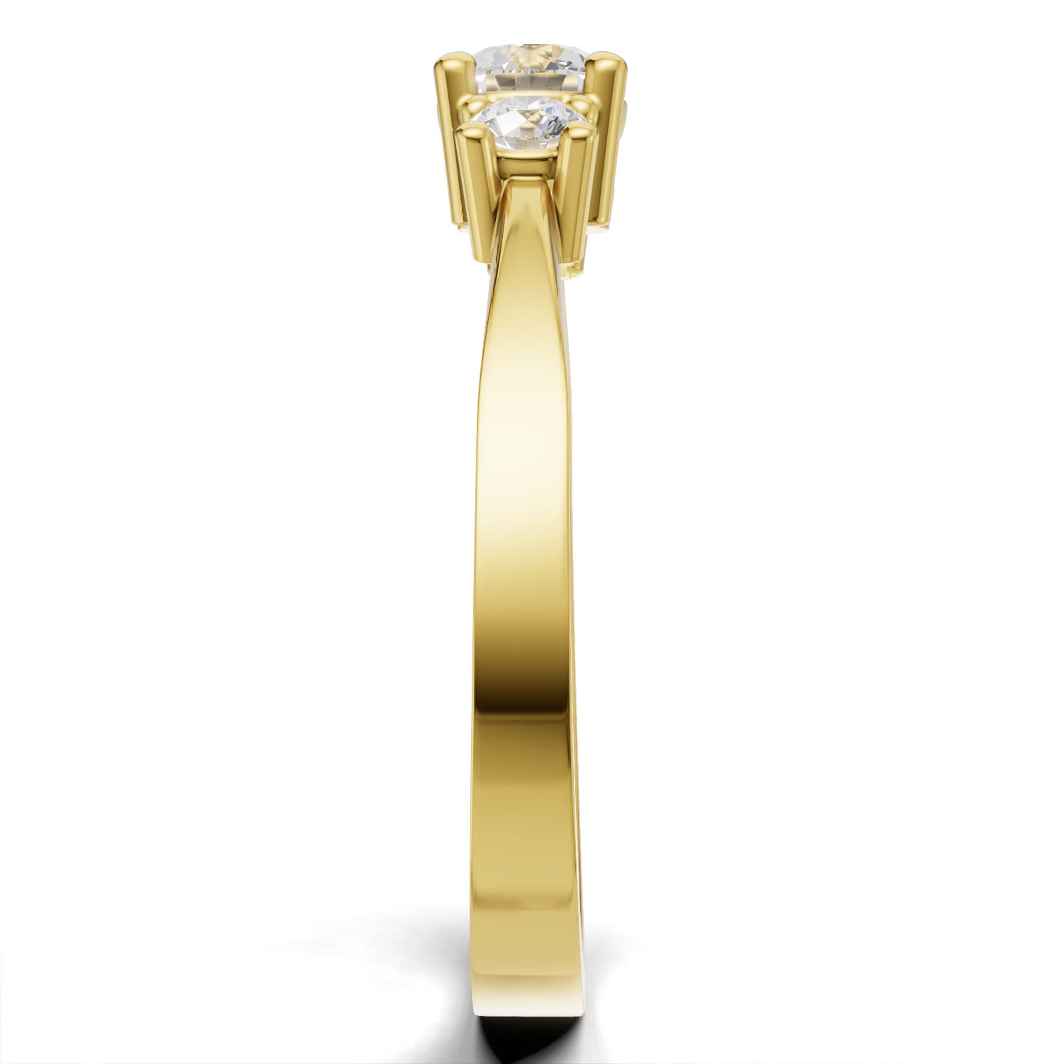 Pierścionek zaręczynowy Olivia z żółtego złota z diamentami 0.40 ct GESELLE (4)