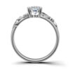 Pierścionek zaręczynowy Oriana z białego złota z diamentem laboratoryjnym 1.00 ct (3)