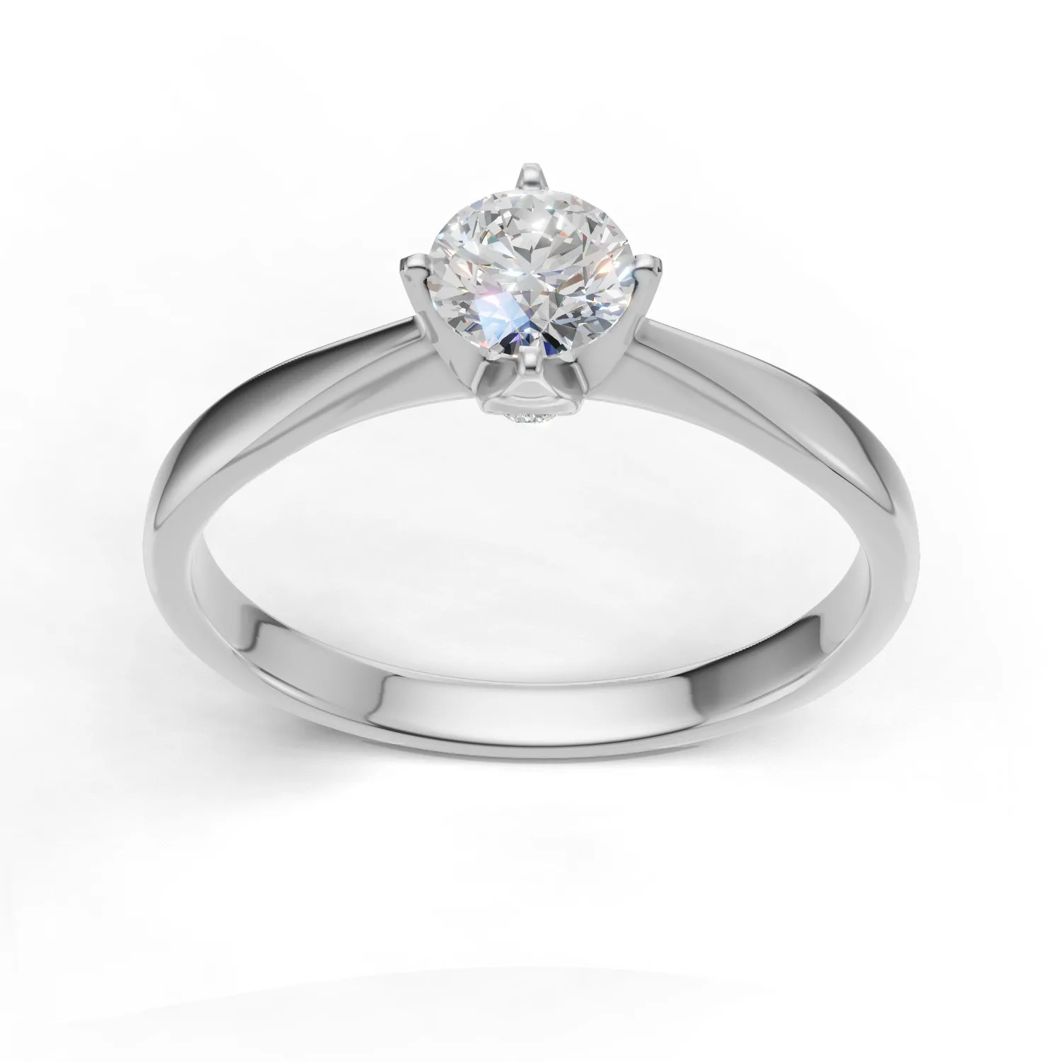 Pierścionek zaręczynowy z diamentami Pari II z białego złota 0.33 ct GESELLE (2)