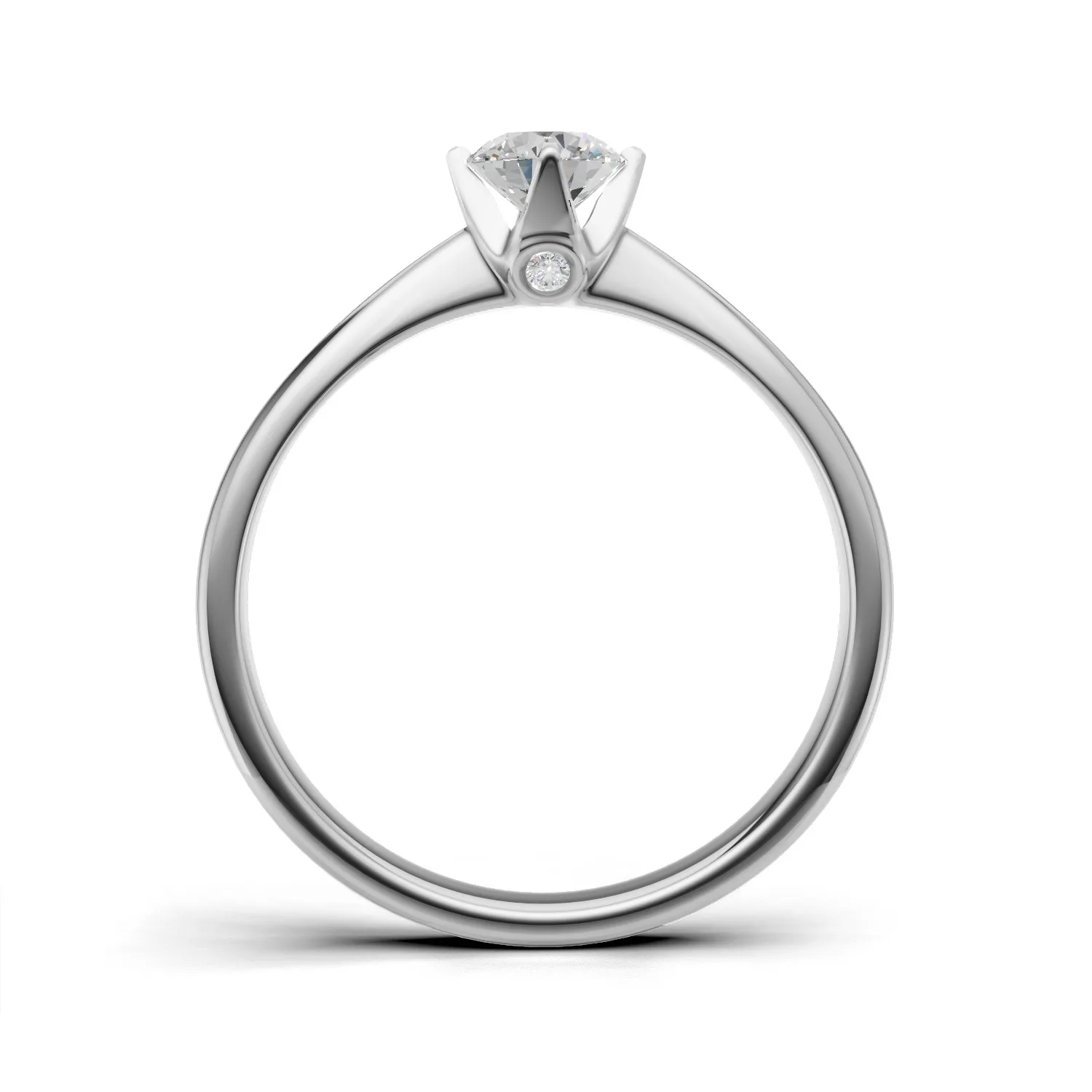 Pierścionek zaręczynowy z diamentami Pari II z białego złota 0.33 ct GESELLE (3)