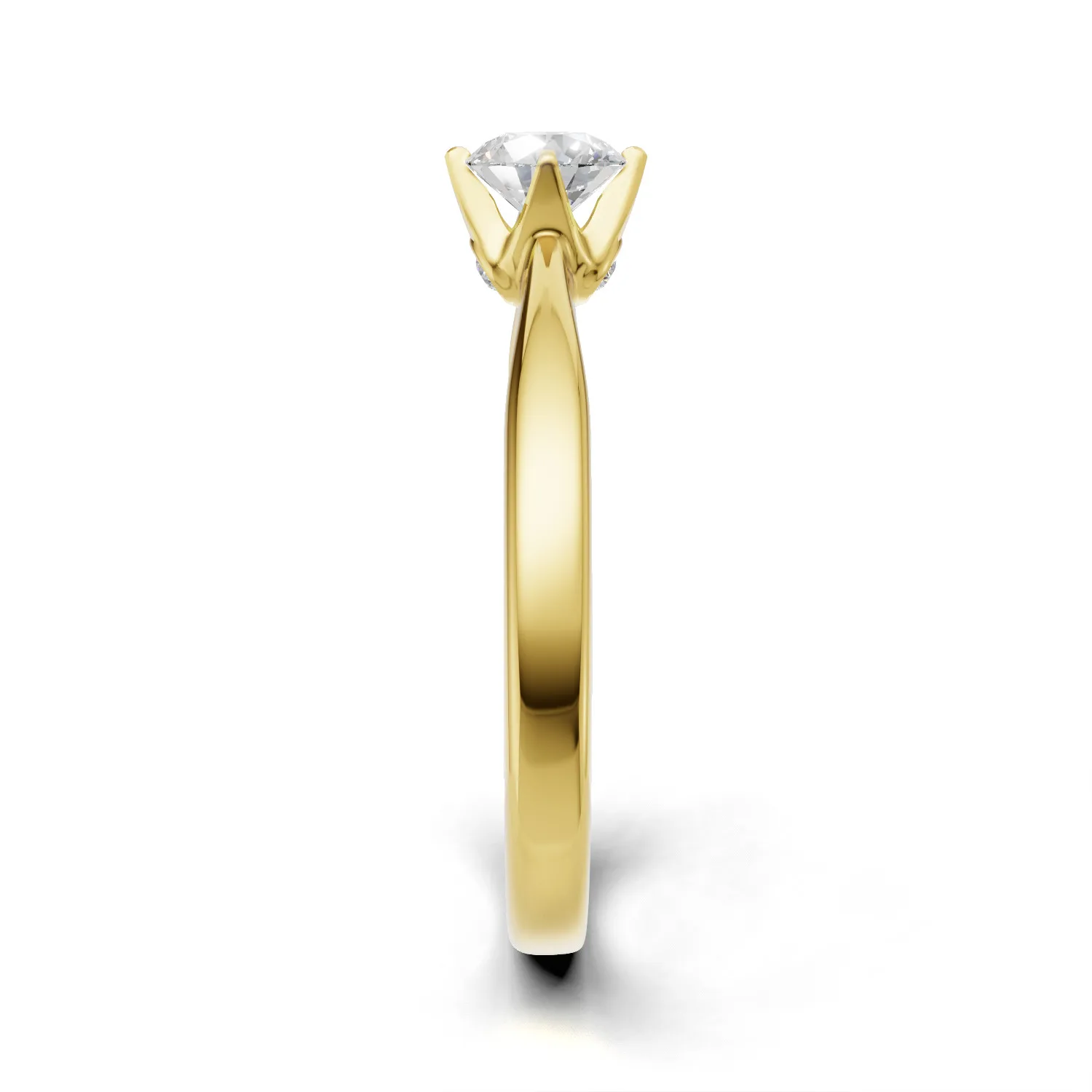 Pierścionek zaręczynowy z diamentami Pari II z żółtego złota 0.33 ct GESELLE (4)