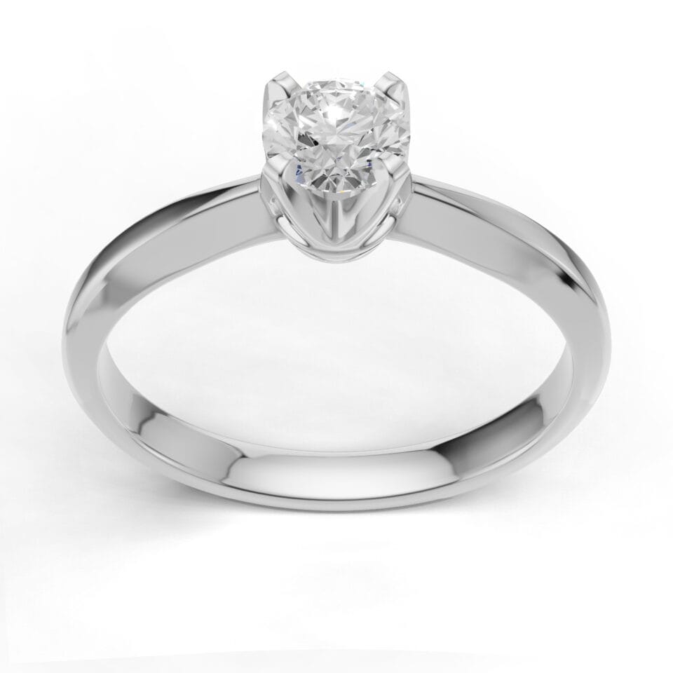 Pierscionek zareczynowy z diamentem Chiara z bialego zlota 0.30 ct GESELLE 1