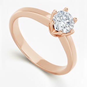 Pierścionek zaręczynowy z diamentem Classic I z różowego złota 0.50 ct GESELLE