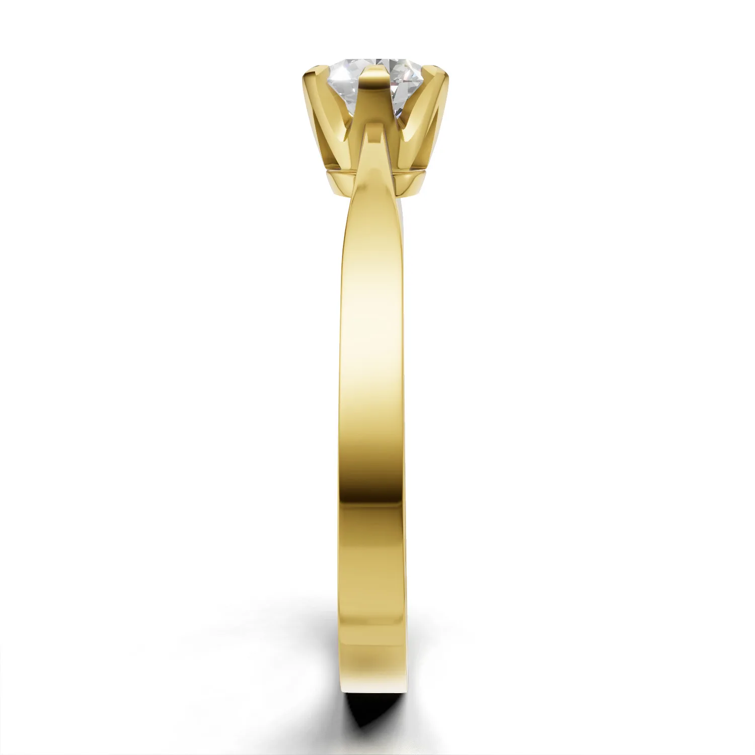 Pierścionek zaręczynowy z diamentem Classic I z żółtego złota 0.30 ct GESELLE (5)