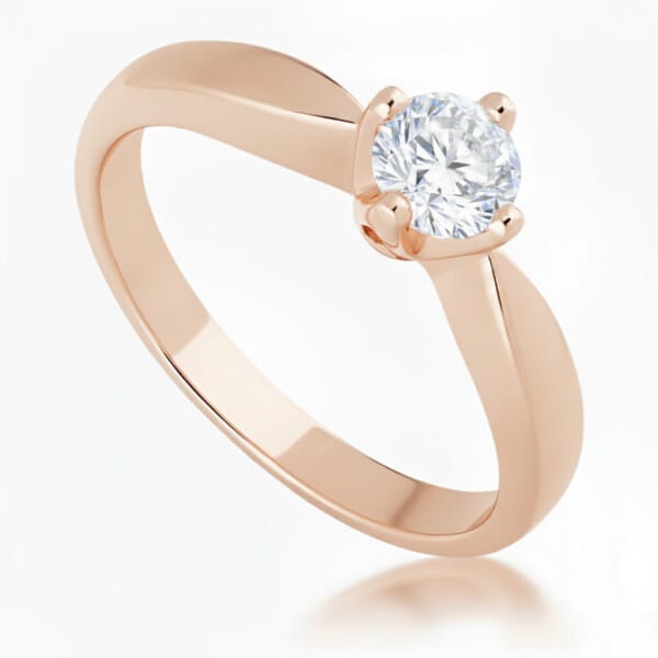 Pierścionek zaręczynowy z diamentem Classic II z różowego złota 0.50 ct GESELLE