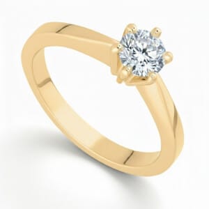 Pierścionek zaręczynowy z diamentem Classic III z żółtego złota 0.40 ct GESELLE