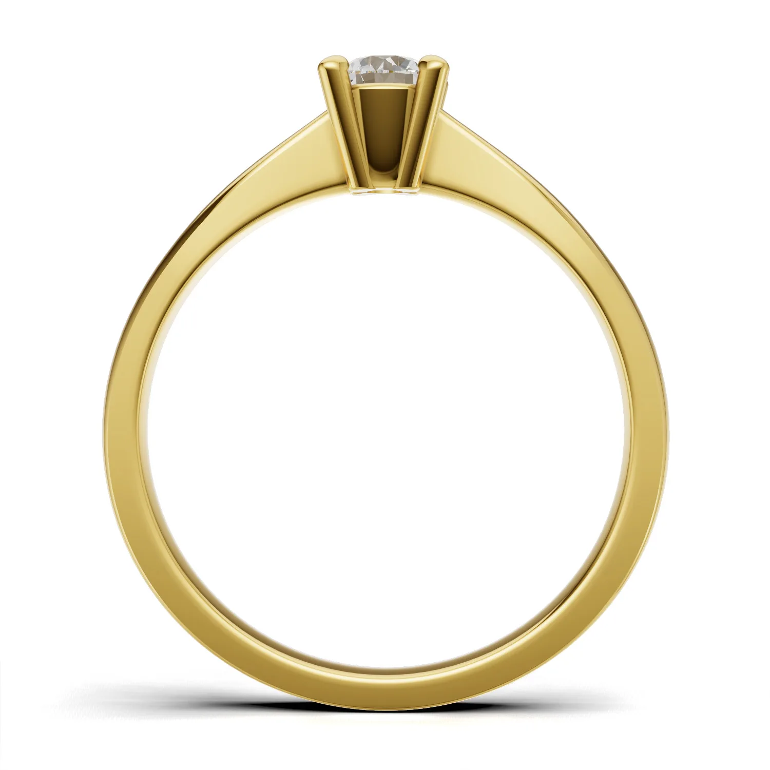 Pierścionek zaręczynowy z diamentem Classic IV z żółtego złota 0.25 ct GESELLE (3)
