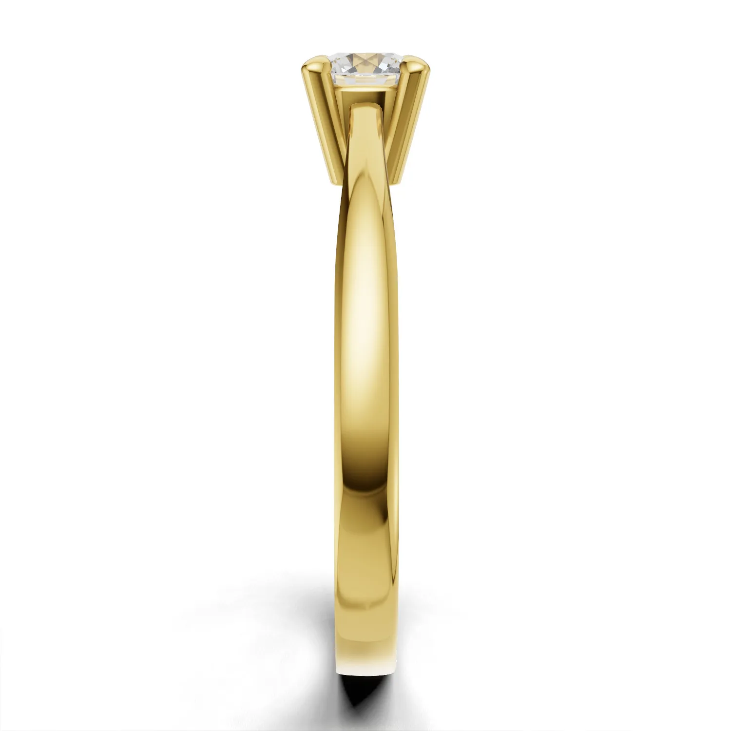Pierścionek zaręczynowy z diamentem Classic IV z żółtego złota 0.40 ct GESELLE (4)