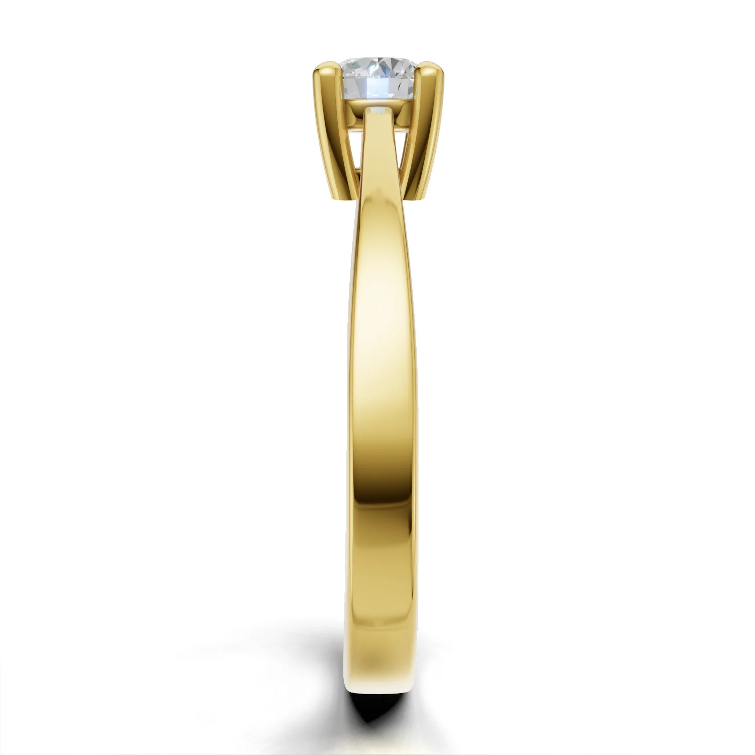 Pierścionek zaręczynowy z diamentem Classic VI z żółtego złota 0.30 ct GESELLE (4)
