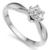 Pierścionek zaręczynowy z diamentem Classic VII z białego złota 0.25 ct GESELLE