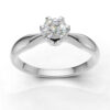 Pierścionek zaręczynowy z diamentem Classic VII z białego złota 0.25 ct GESELLE (2)