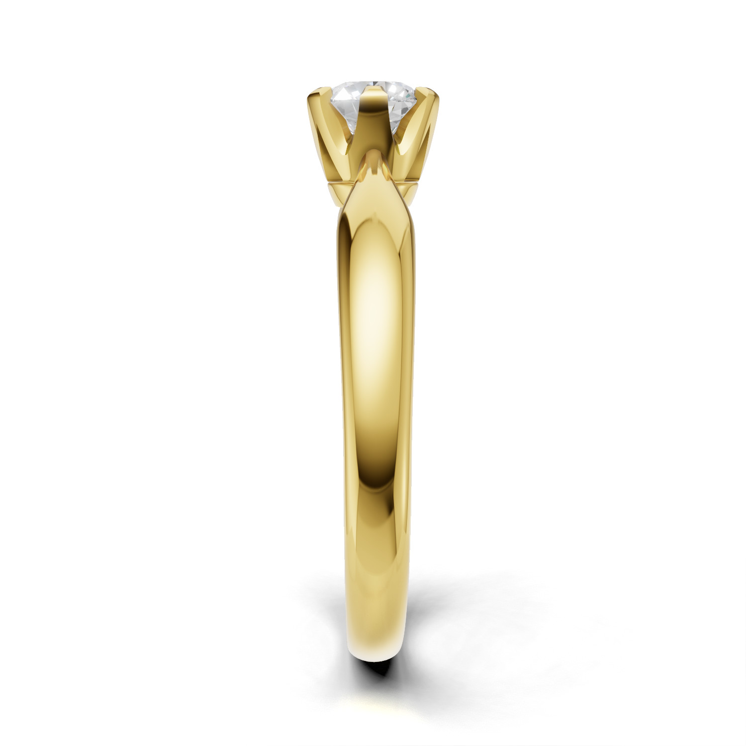 Pierścionek zaręczynowy z diamentem Classic VII z żółtego złota 0.30 ct GESELLE (4)