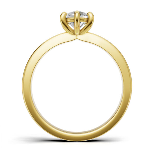 Pierścionek zaręczynowy z diamentem Loren z żółtego złota 0.50 ct GESELLE