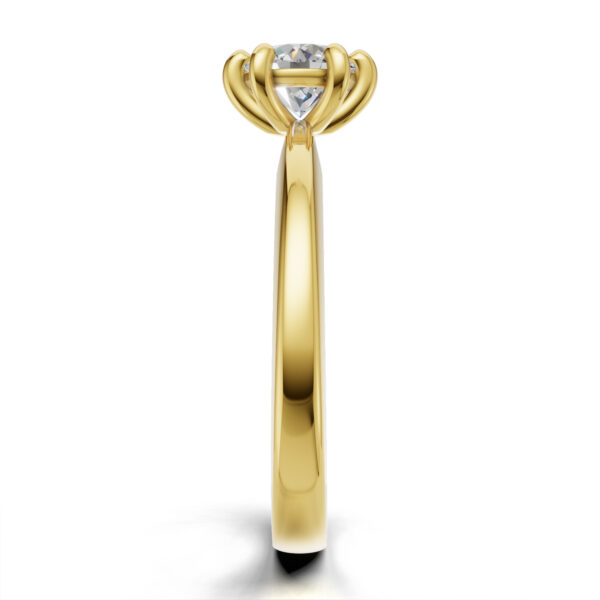 Pierścionek zaręczynowy z diamentem Loren z żółtego złota 0.50 ct GESELLE