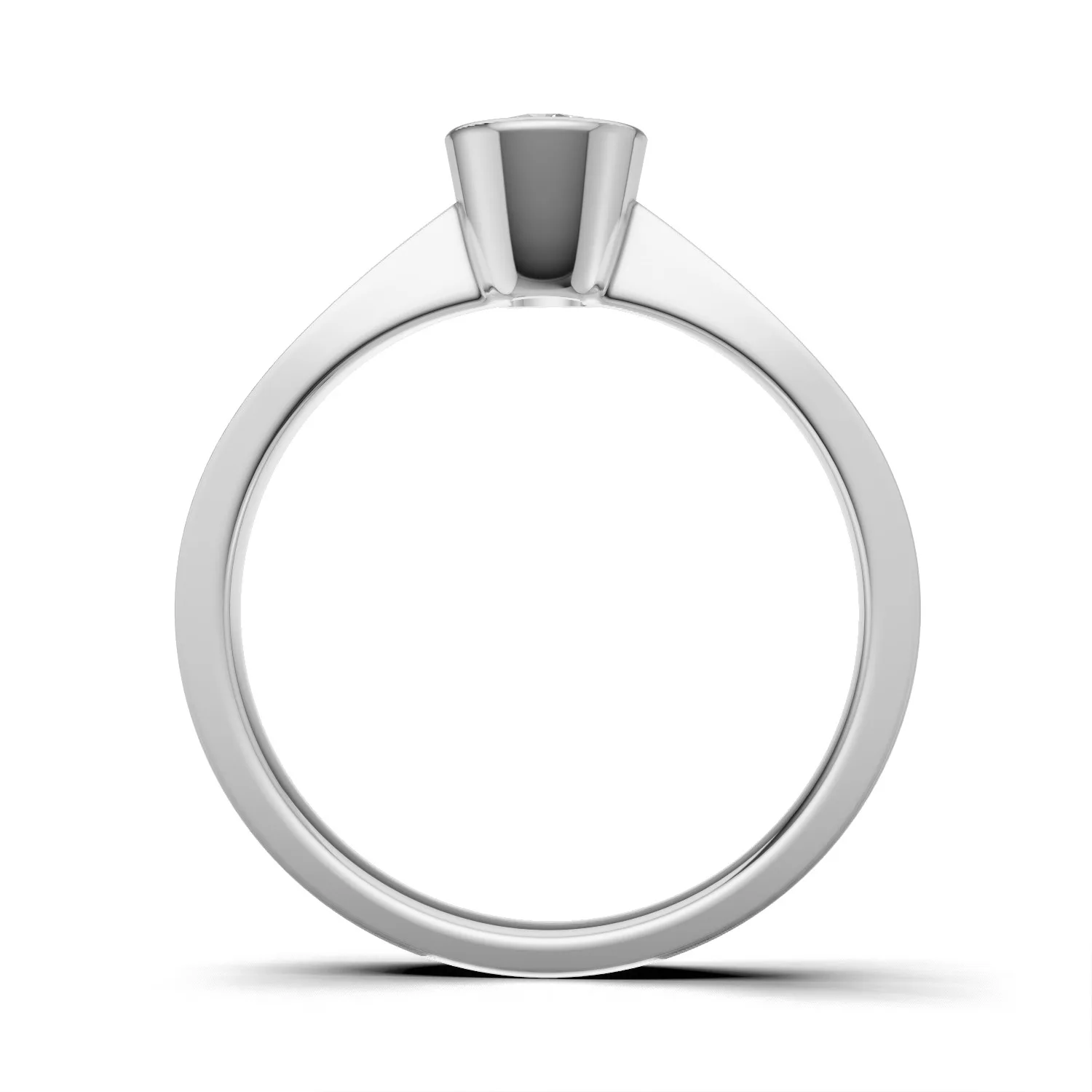 Pierścionek zaręczynowy z diamentem Niva z białego złota 0.30 ct GESELLE (3)