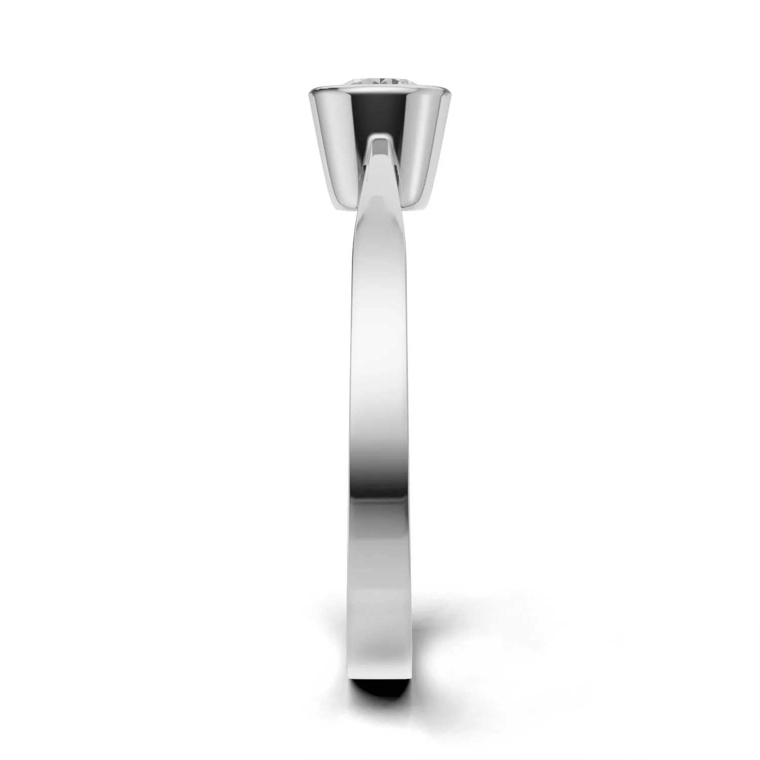 Pierścionek zaręczynowy z diamentem Niva z białego złota 0.30 ct GESELLE (4)