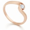 Pierścionek zaręczynowy z diamentem Nova z różowego złota 0.15 ct GESELLE