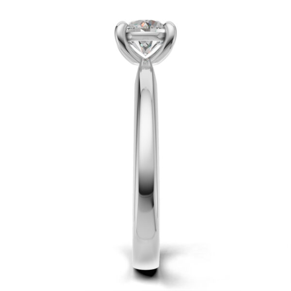 Pierścionek zaręczynowy z diamentem Solenne z białego złota 0.50 ct GESELLE