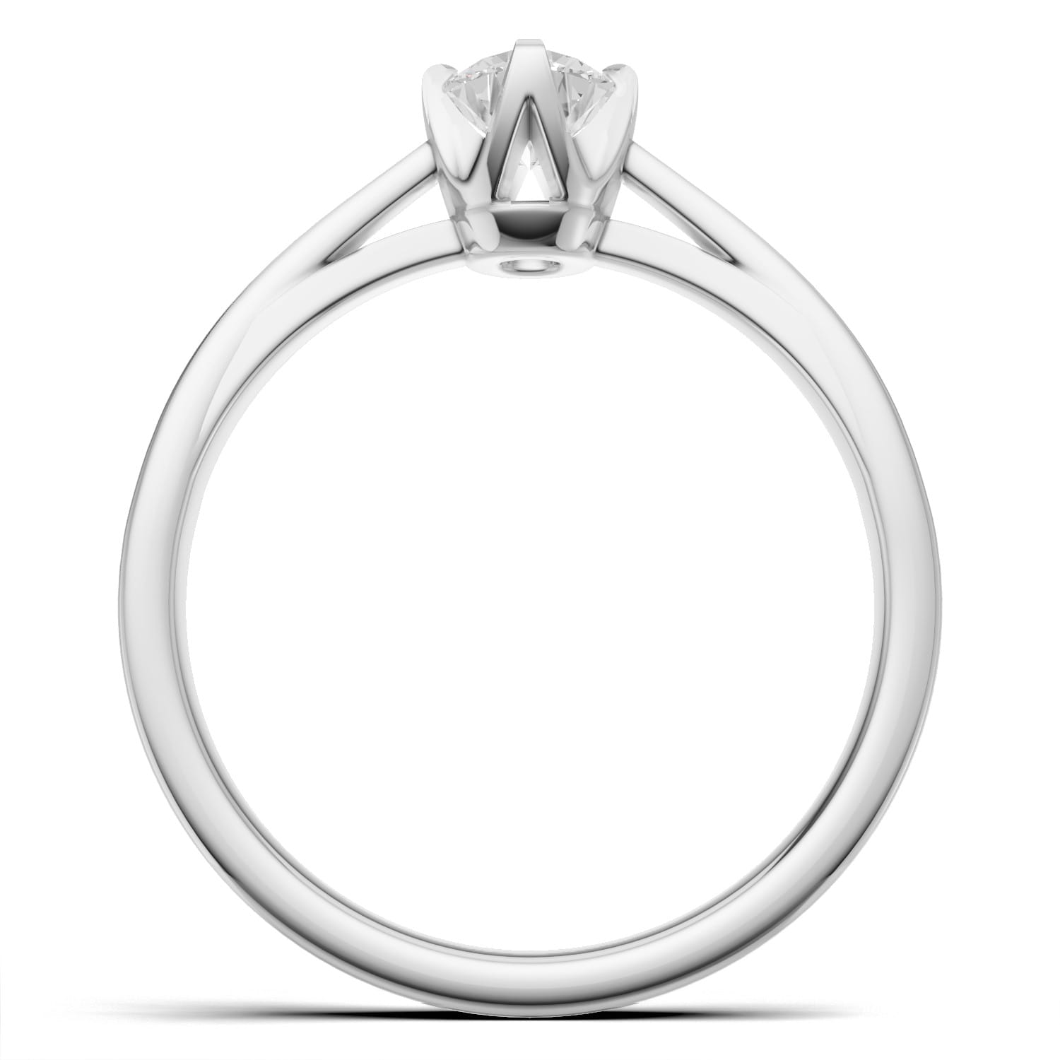 Pierścionek zaręczynowy z diamentem Tosca z białego złota 0.30 ct GESELLE (3)
