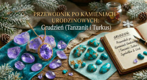 Przewodnik po kamieniach urodzinowych Grudzień (Tanzanit i Turkus)