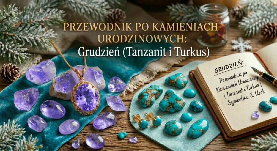 Przewodnik po kamieniach urodzinowych Grudzień (Tanzanit i Turkus)