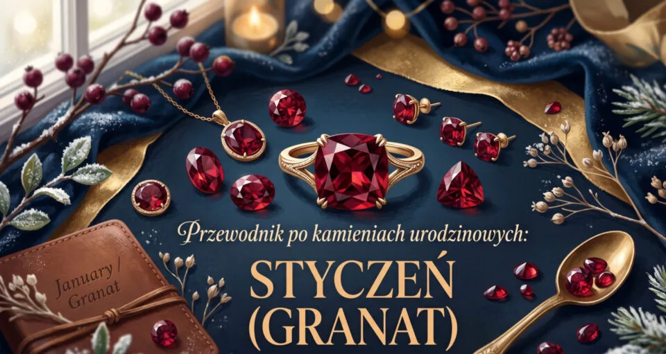 Przewodnik po kamieniach urodzinowych Styczeń Granat