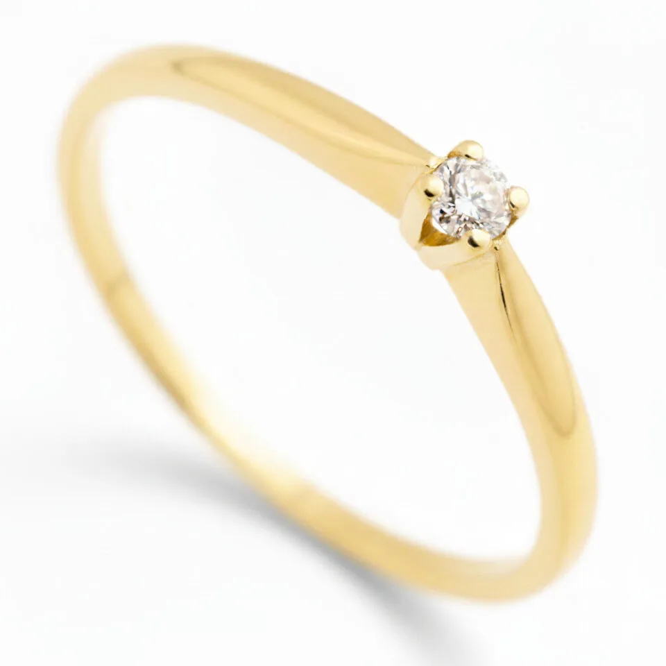 Pierścionek zaręczynowy Aria z diamentem GESELLE